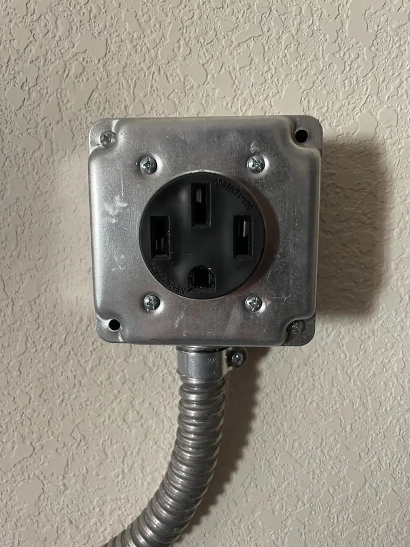 NEMA 14-50 outlet installed for Smart Home Electrical in Cheyenne